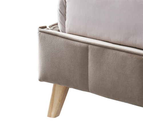 Кровать HUSK 8705 бежевая. Фото №8