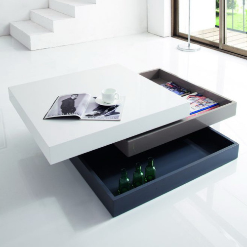 Стол журнальный СT1001 Белый/Серый. Фото №11