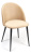 Стул MONRO (mod. 710) ткань/металл, 56х51х80 см, высота до сиденья 47 см, бежевый barkhat 5/черный (поставляется по 4 шт). Фото №1