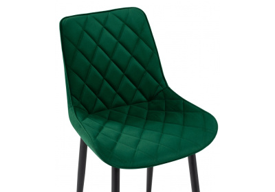 Стул Баодин велюр зеленый / черный. Фото